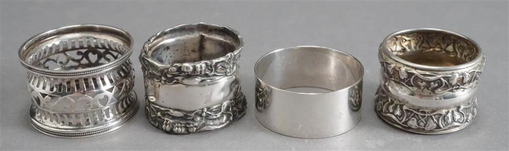 COLLECTION OF FOUR STERLING SILVER