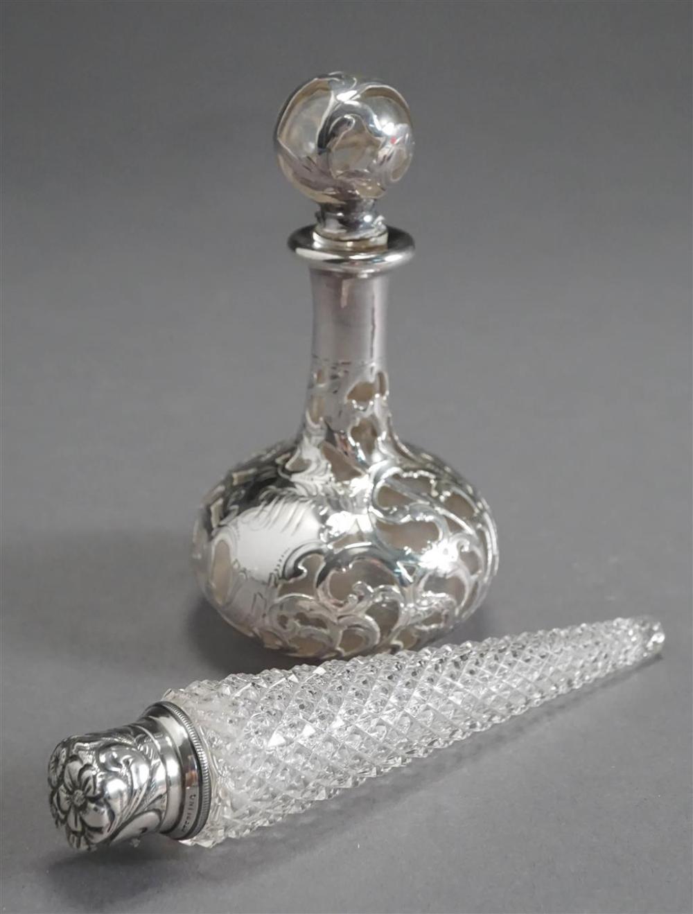 STERLING OVERLAY CLEAR GLASS PERFUME 329bab