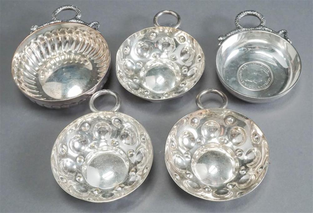 COLLECTION OF FIVE FRENCH SILVER
