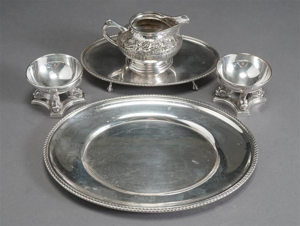 COLLECTION OF FIVE SILVER PLATED