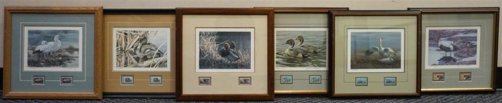 SIX WATERFOWL STAMPS CIRCA 1980 1990  329bf2