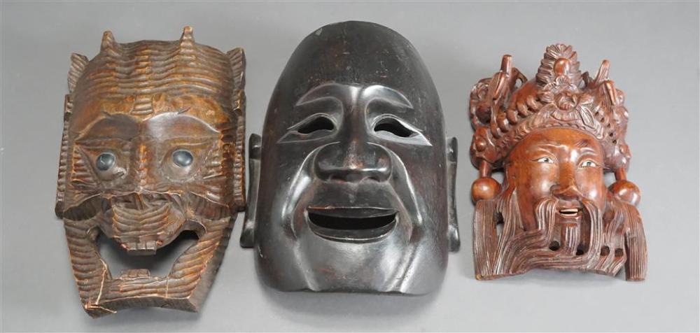 THREE VARIOUS SOUTHEAST ASIAN CARVED