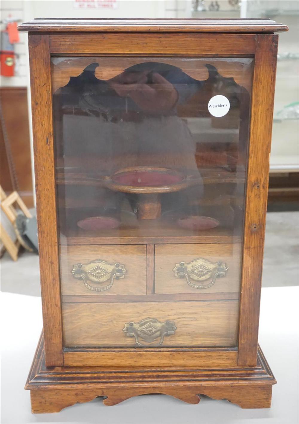 EDWARDIAN MAHOGANY TOBACCO BOX,