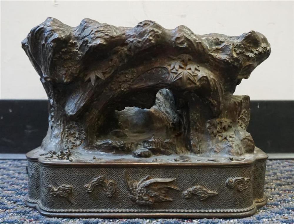 JAPANESE BRONZE BASE, POSSIBLY