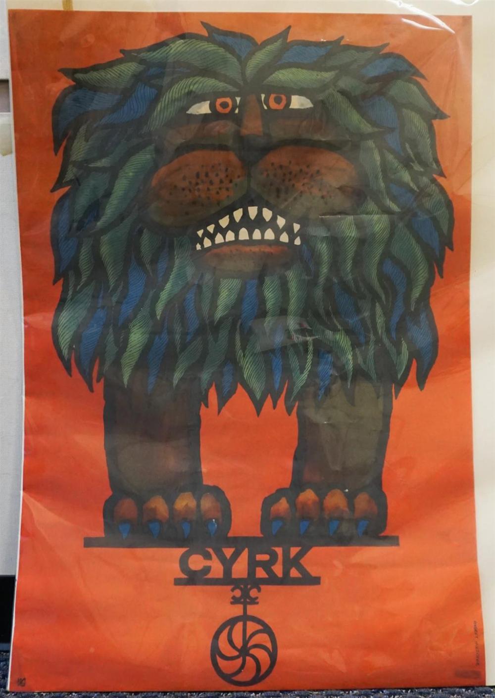 CYRK HUBERT HILSCHER LION POSTER  329d03