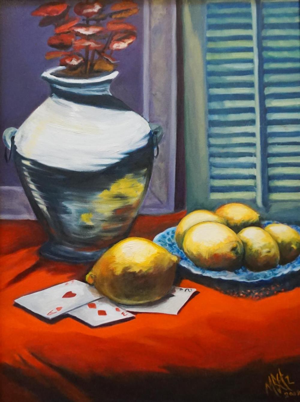 MIMI BETZ, STILL LIFE OF A WHITE