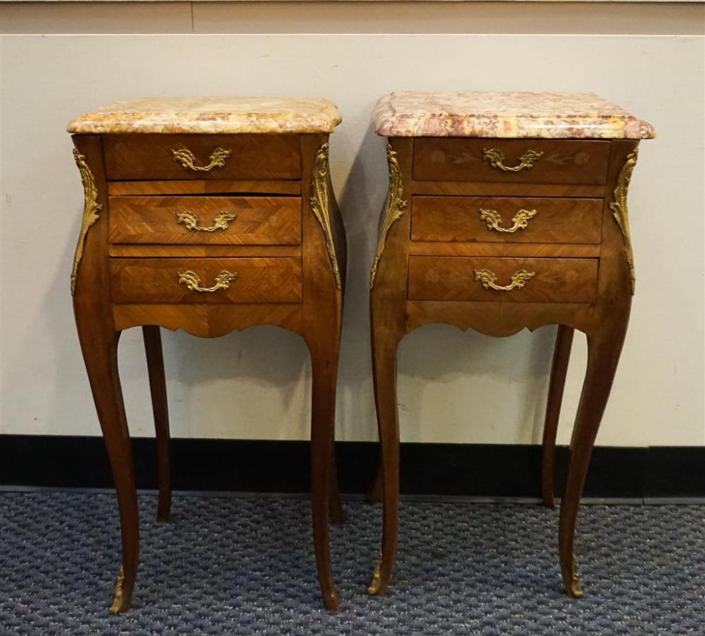 PAIR OF LOUIS XV STYLE BRASS MOUNTED
