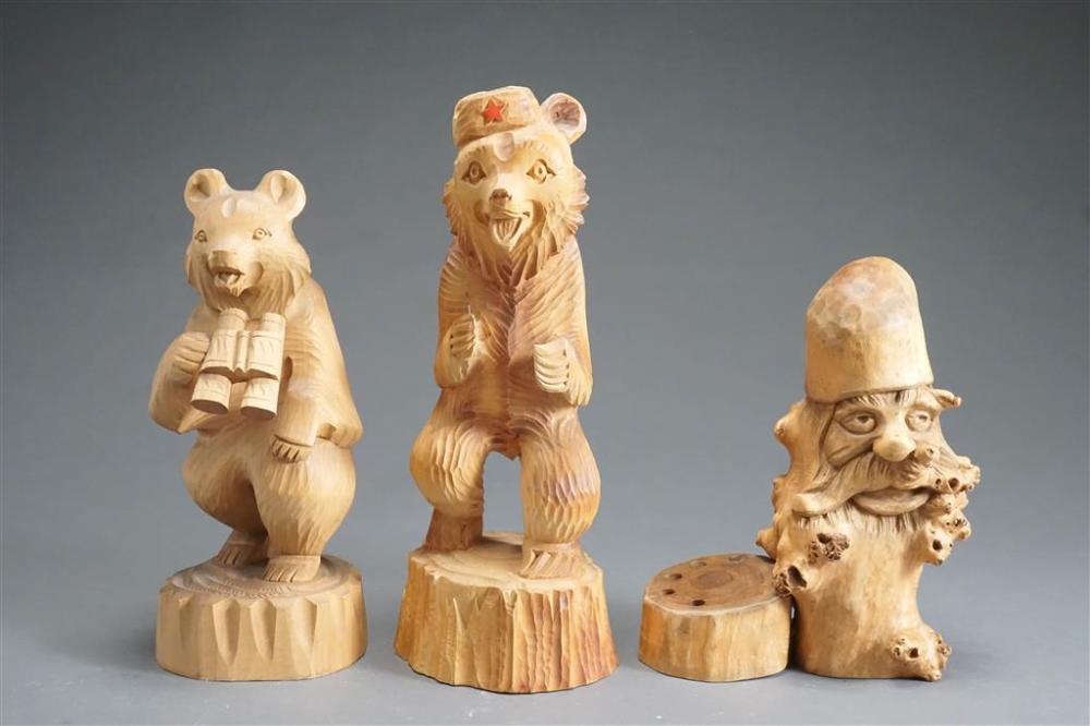 COLLECTION OF THREE RUSSIAN FOREST FANTASTICAL