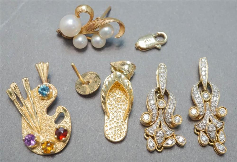 COLLECTION OF 14 KARAT GOLD AND 329d9b