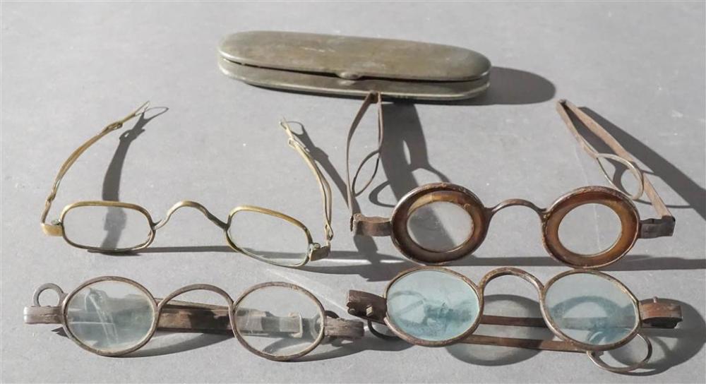 FIVE ANTIQUE SPECTACLES, 18TH-19TH