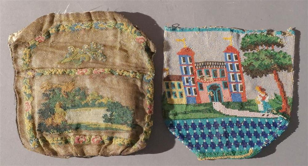 PETIT POINT PURSE AND BEADED BAGPetit