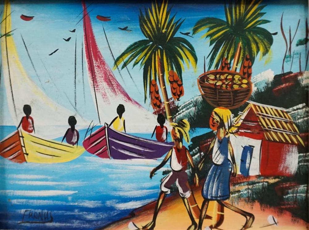 HAITIAN SCHOOL, 20TH CENTURY, BOATS