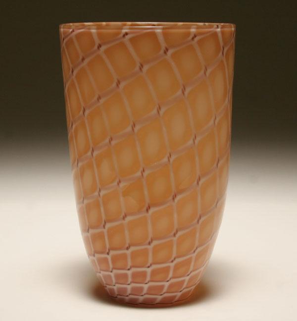 Archimede Seguso Losanghe glass vase.