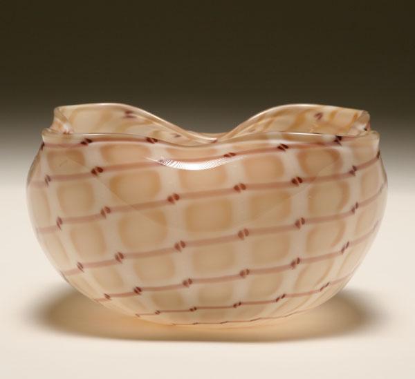 Murano Italian art glass bowl by