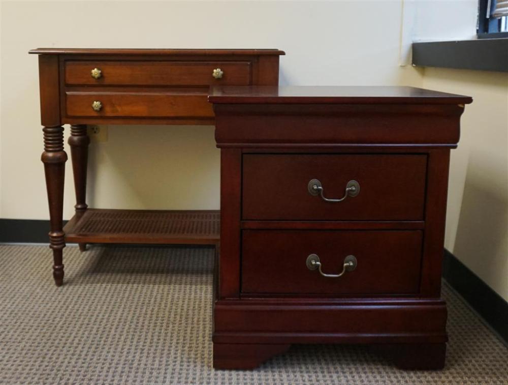 CONTEMPORARY CHERRY FINISH BEDSIDE