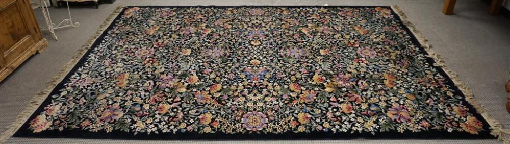 MACHINE MADE FLORAL PATTERN RUG,