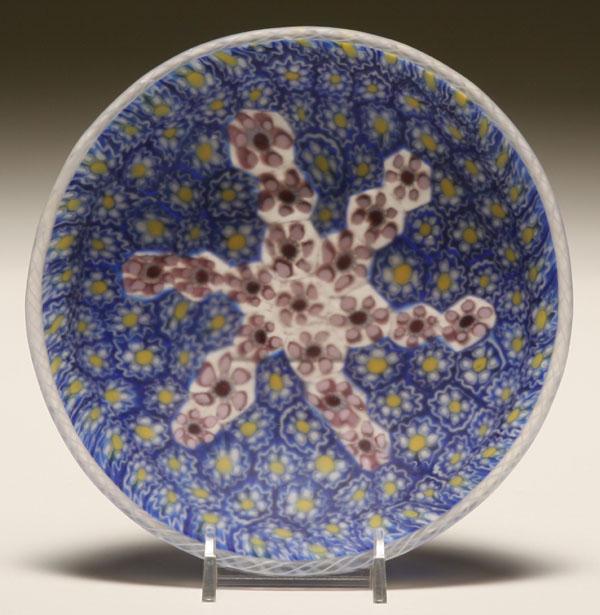 Murano murrina glass dish, possibly
