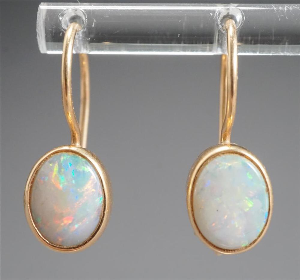 PAIR OF 14-KARAT YELLOW-GOLD AND