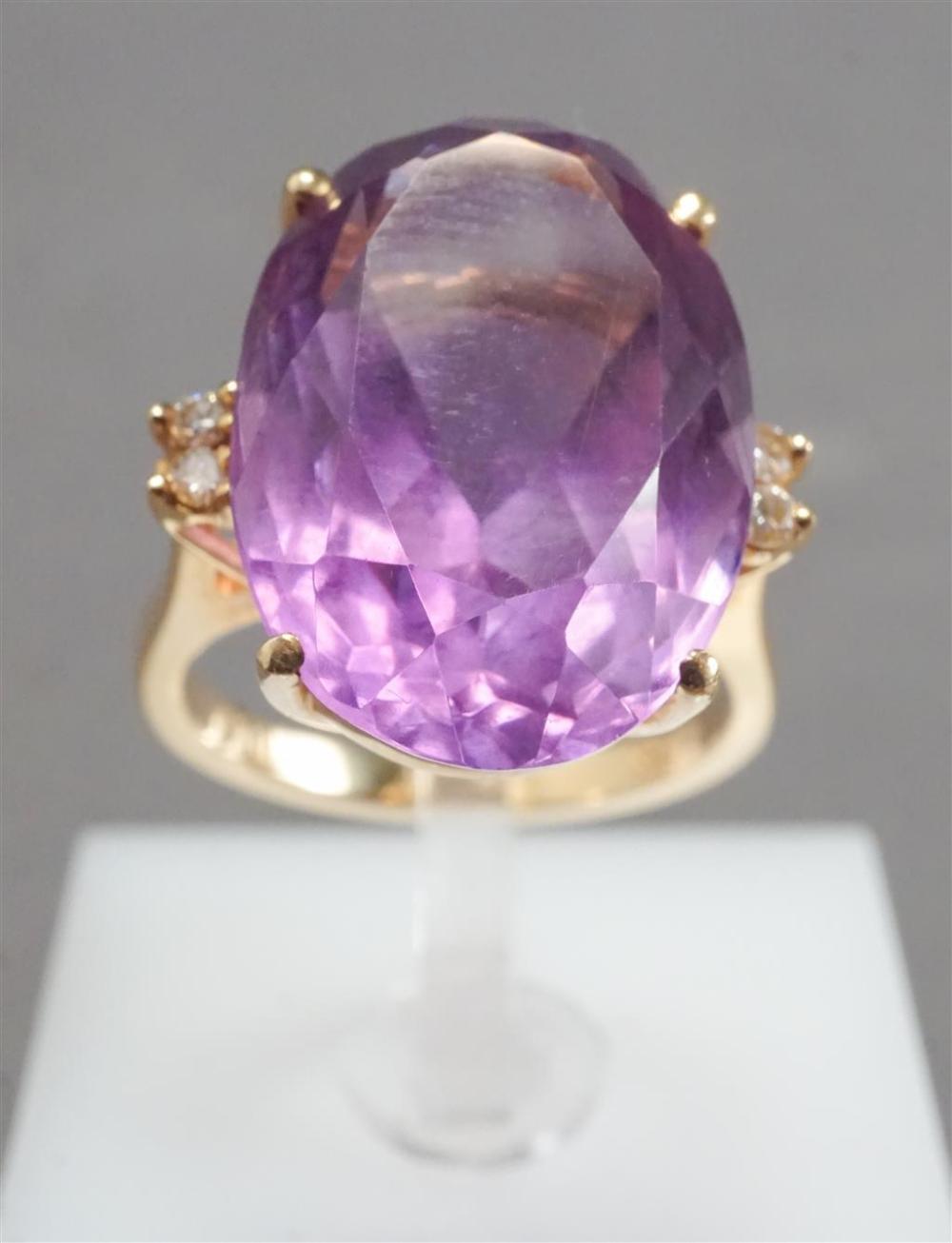 14 KARAT YELLOW GOLD AMETHYST 329f14