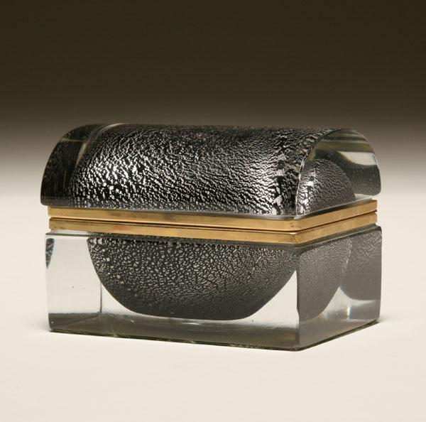 Murano glass jewelry box possibly 50fed