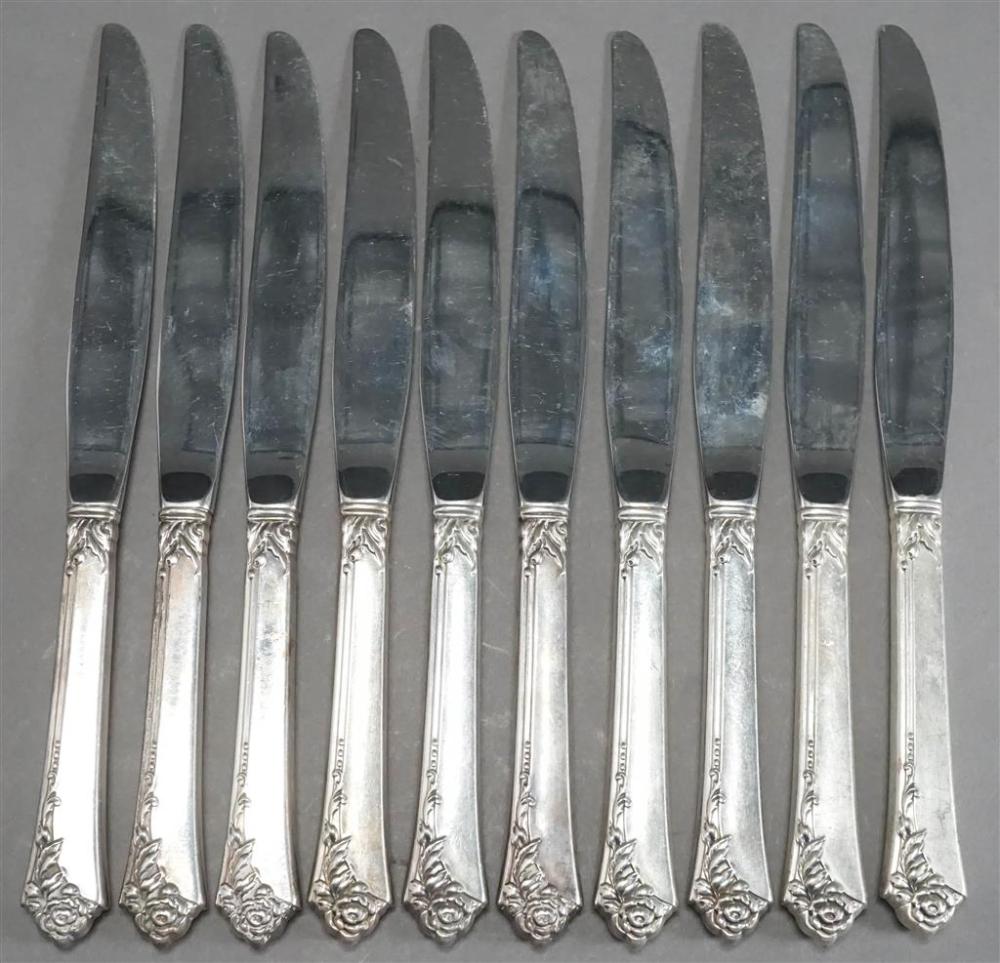 SET OF 10 STERLING SILVER HANDLED 329f57