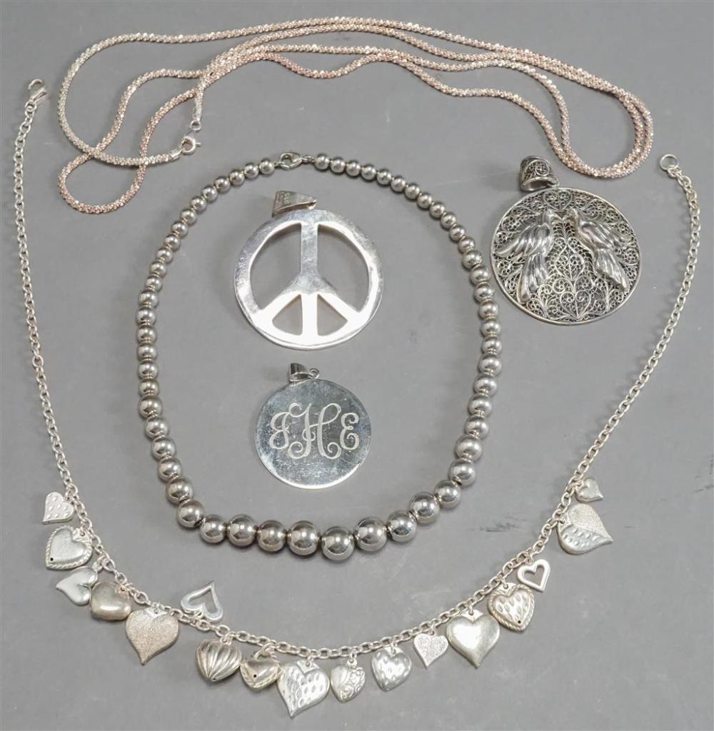 GROUP OF STERLING SILVER JEWELRY