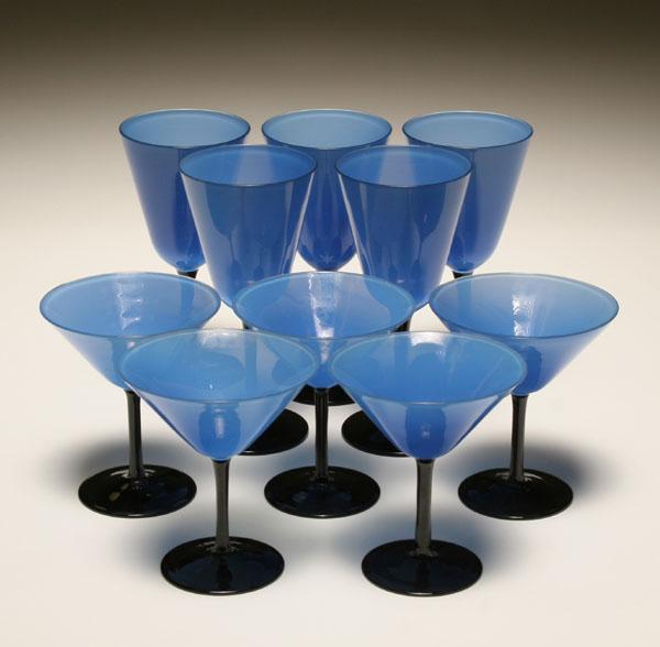 Murano glass stemware, possibly from