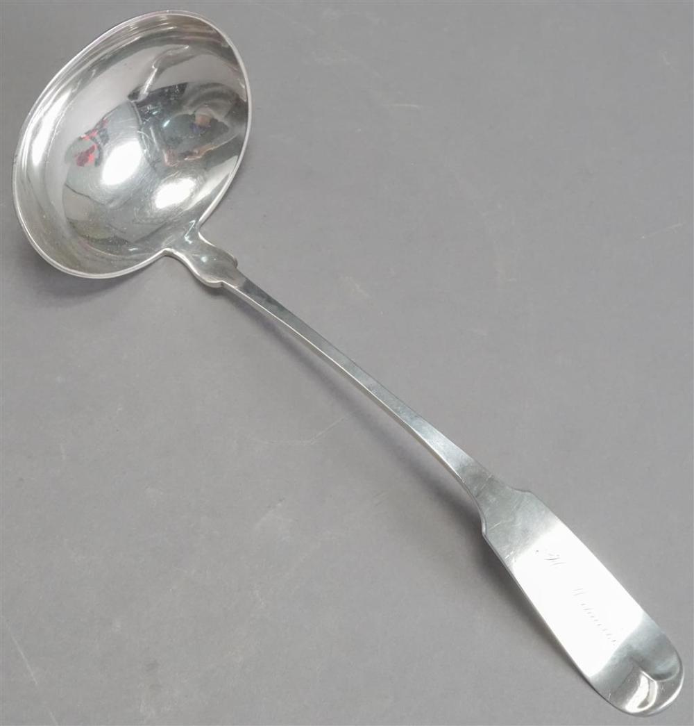 AMERICAN COIN SILVER PUNCH LADLE,