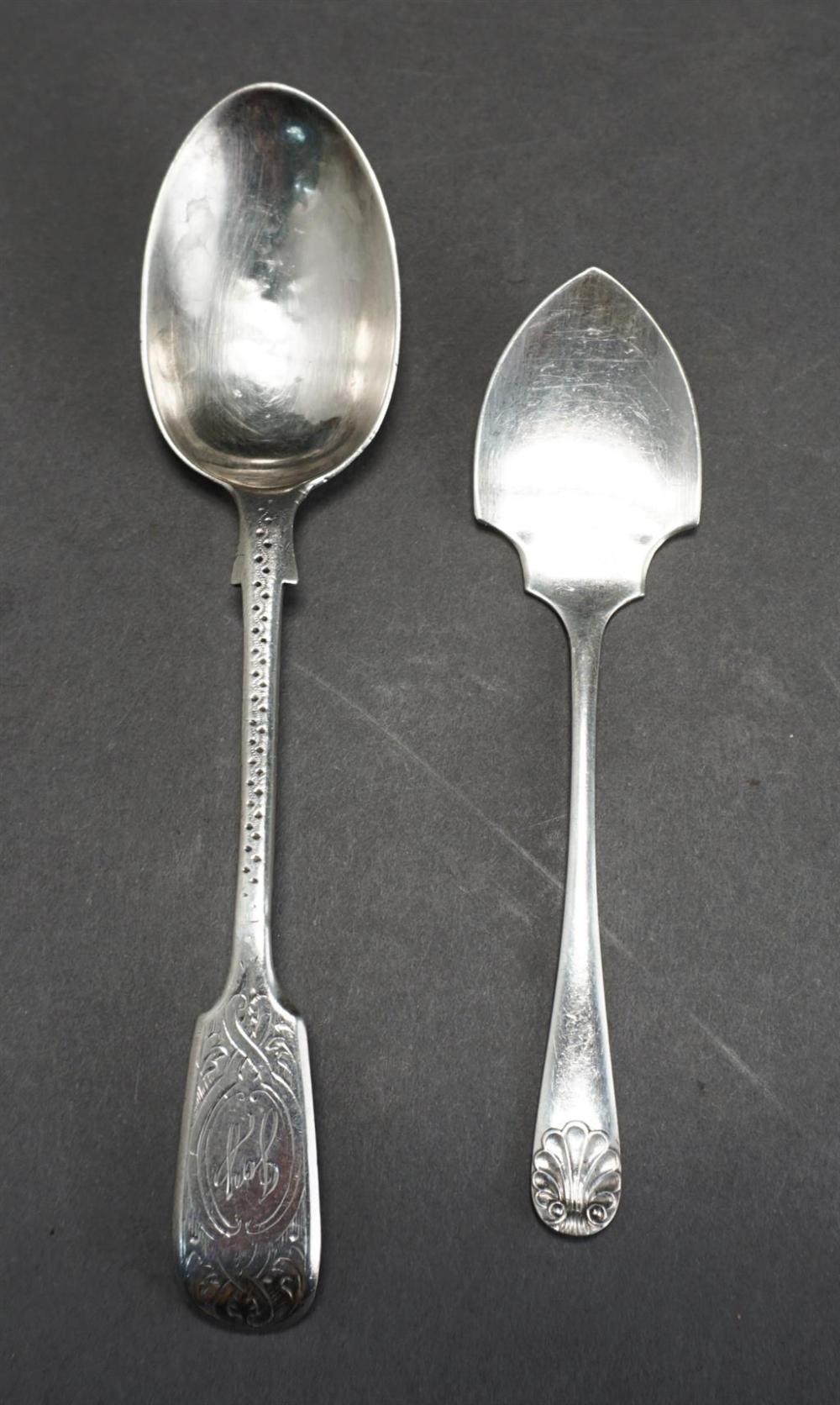 TWO ENGLISH SILVER SPOONS 1 3 329f7f