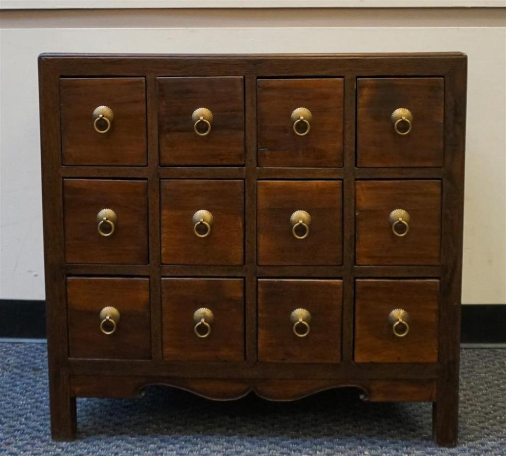 CHINESE ELMWOOD APOTHECARY CHEST,