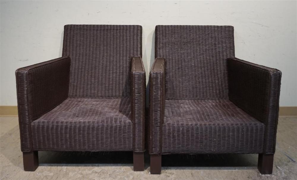 PAIR OF CENTURY FURNITURE BROWN