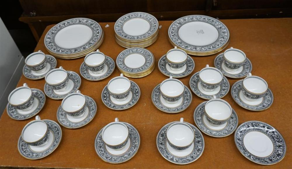 FIFTY SEVEN PIECE WEDGWOOD BLACK 32a01a