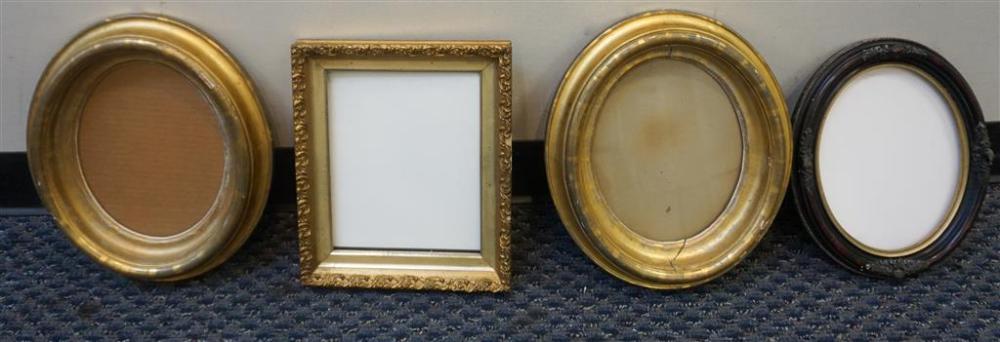 THREE OVAL FRAMES AND A RECTANGULAR