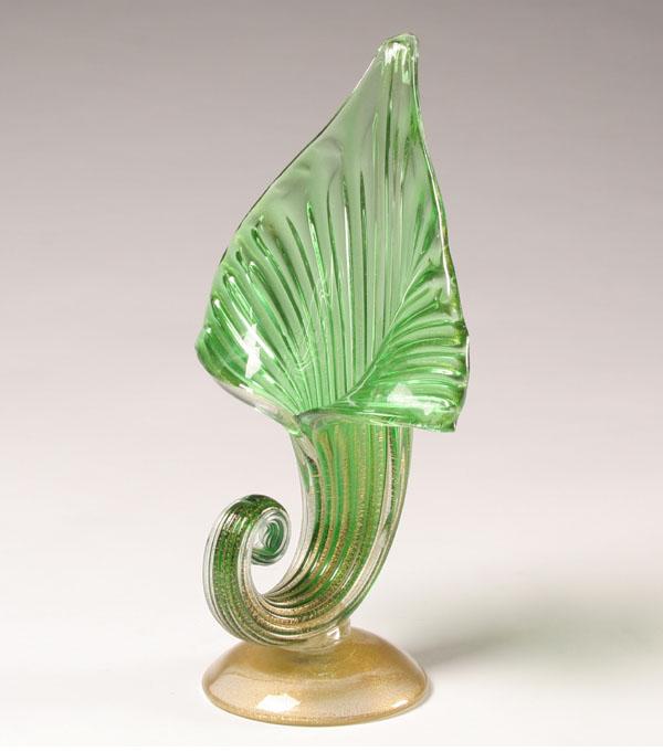 Murano art glass floriform vase,