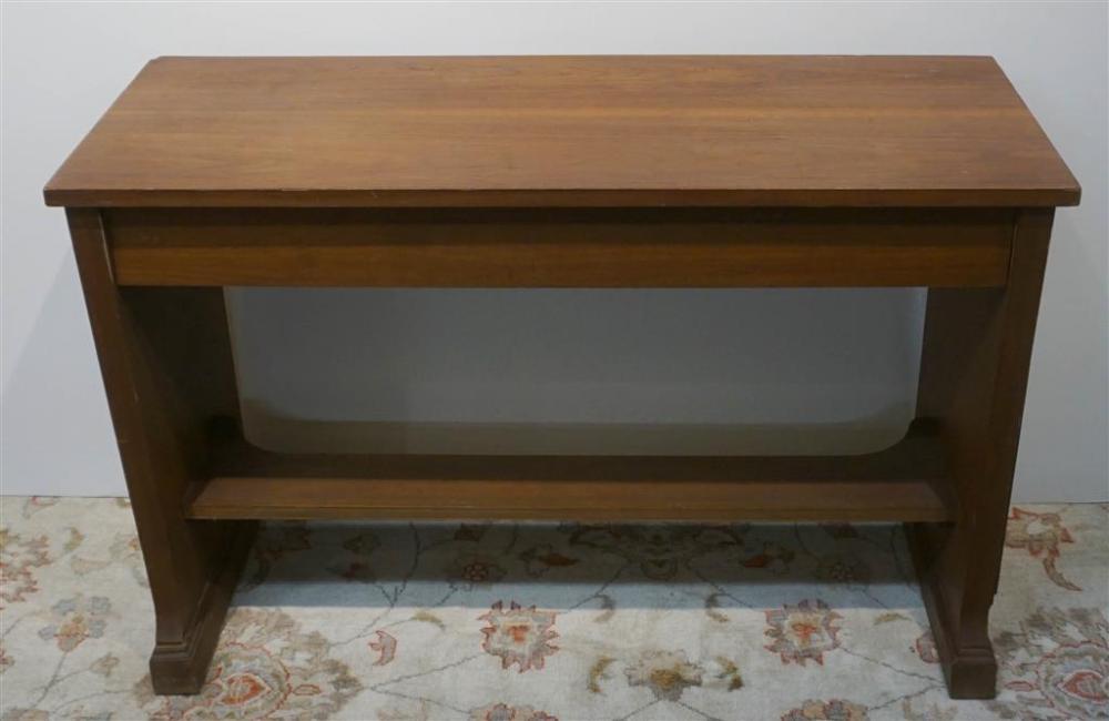 WALNUT ORGAN BENCH H 25 W 38  32a0cb