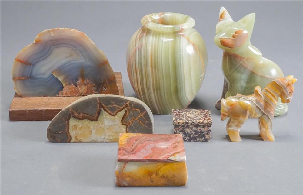 COLLECTION OF AGATE AND OTHER STONE