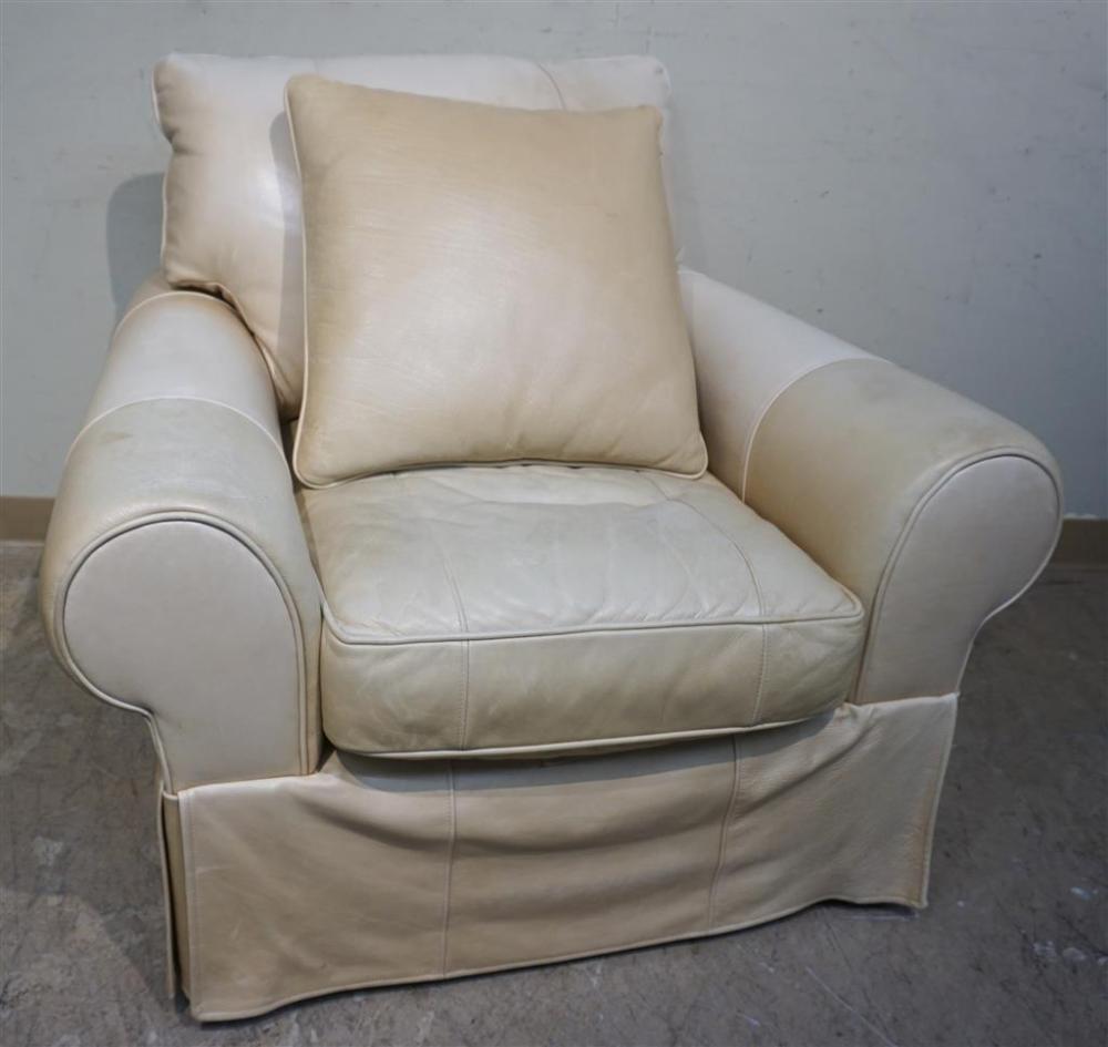 LEATHERCRAFT CREAM LEATHER UPHOLSTERED 32a0e7