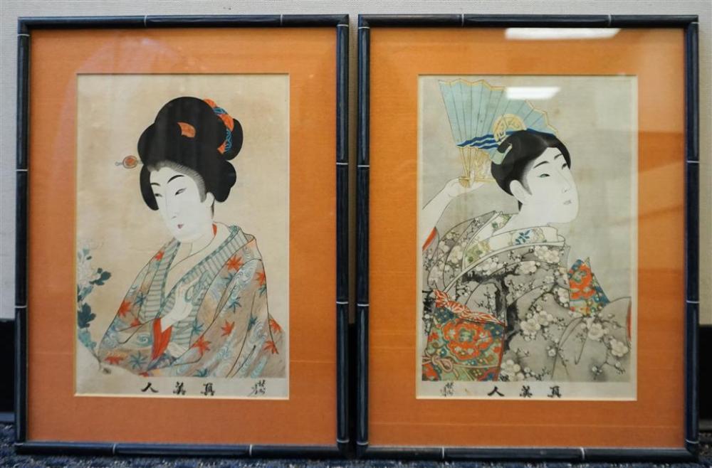 PAIR OF JAPANESE WOODBLOCK PRINTS 32a119