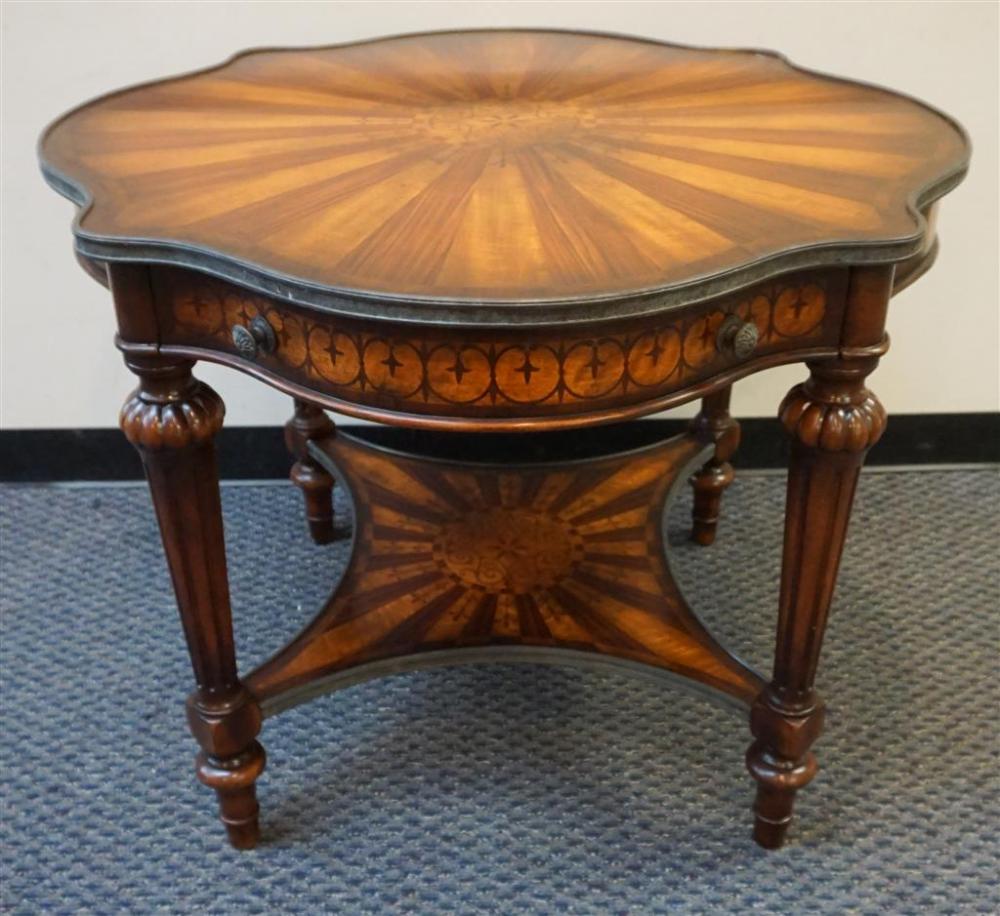 NEOCLASSICAL STYLE MARQUETRY FRUITWOOD