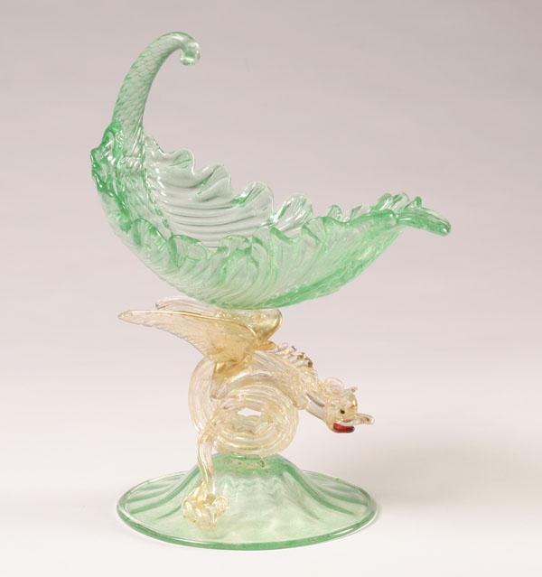 Artisti Barovier dragon stem tazza.