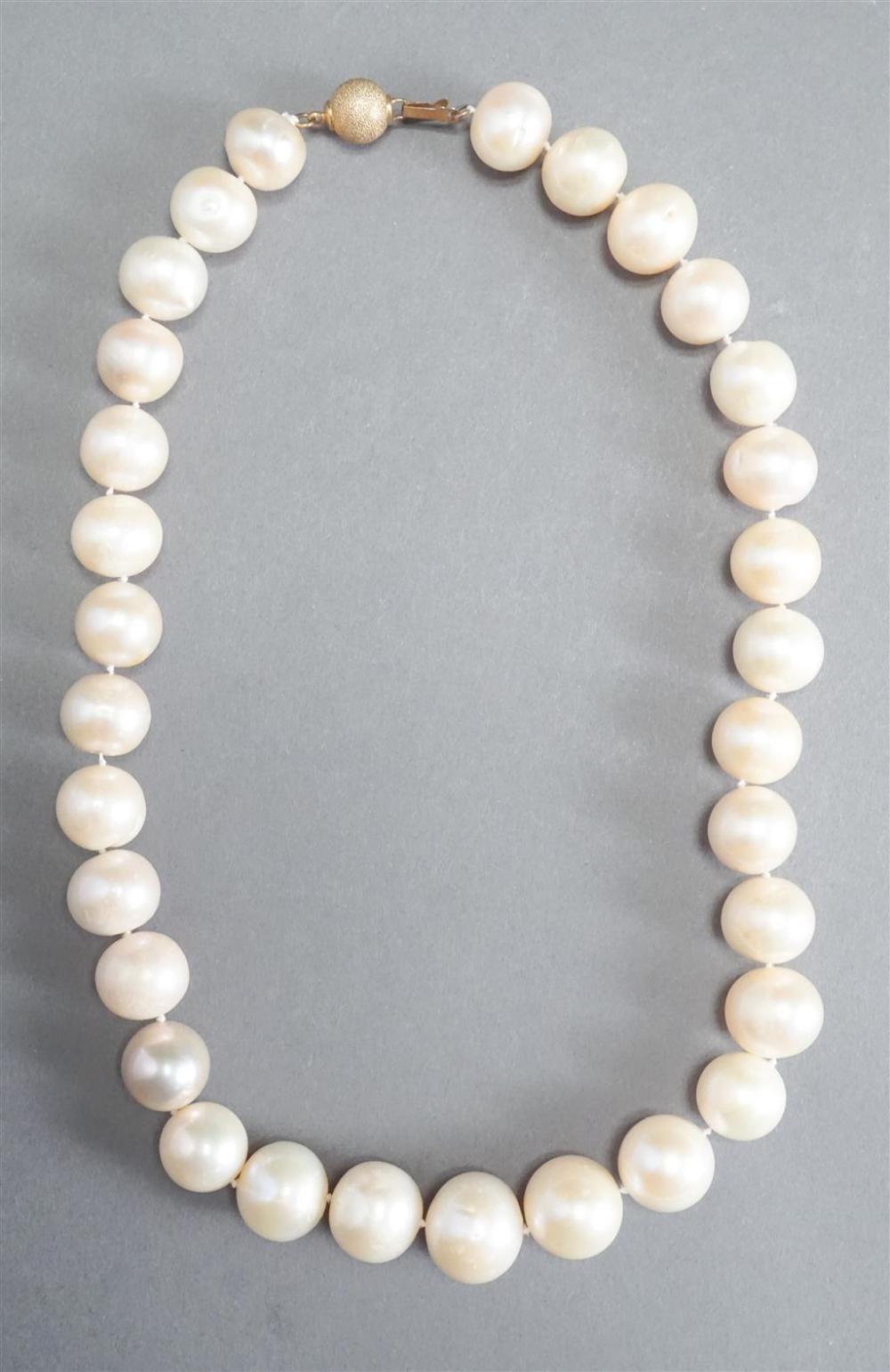 CULTURED BAROQUE PEARL NECKLACE,