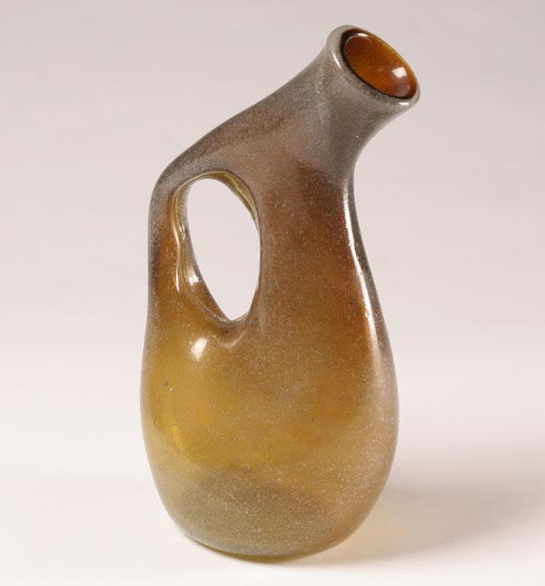 Murano Pulegoso art glass vessel. Shaded
