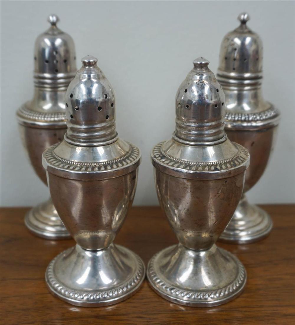 PAIR WEIGHTED STERLING SHAKERS