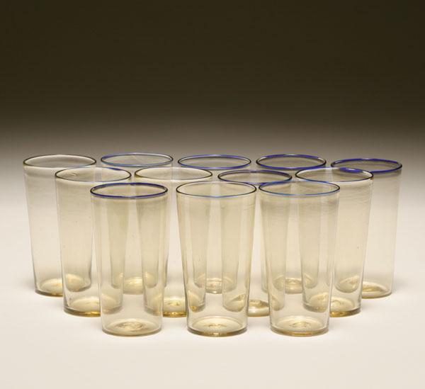 Murano art glass tumblers, 12 pc.