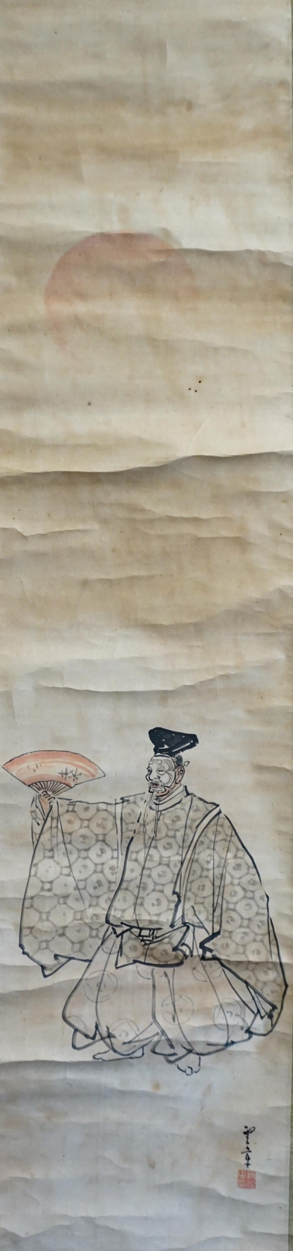 JAPANESE HANGING SCROLL OF MALE 32a1c3