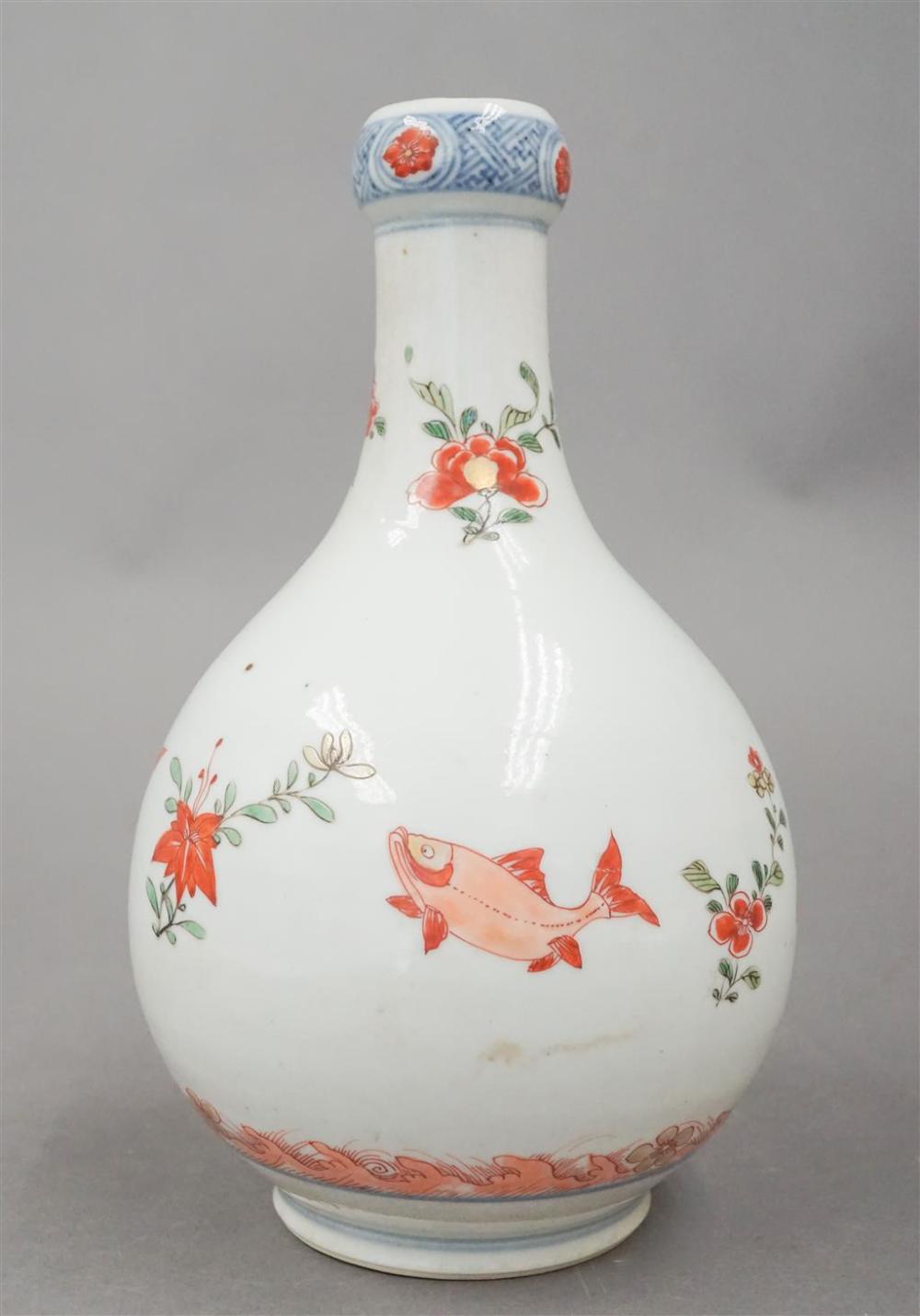 CHINESE POLYCHROME DECORATED BULBOUS