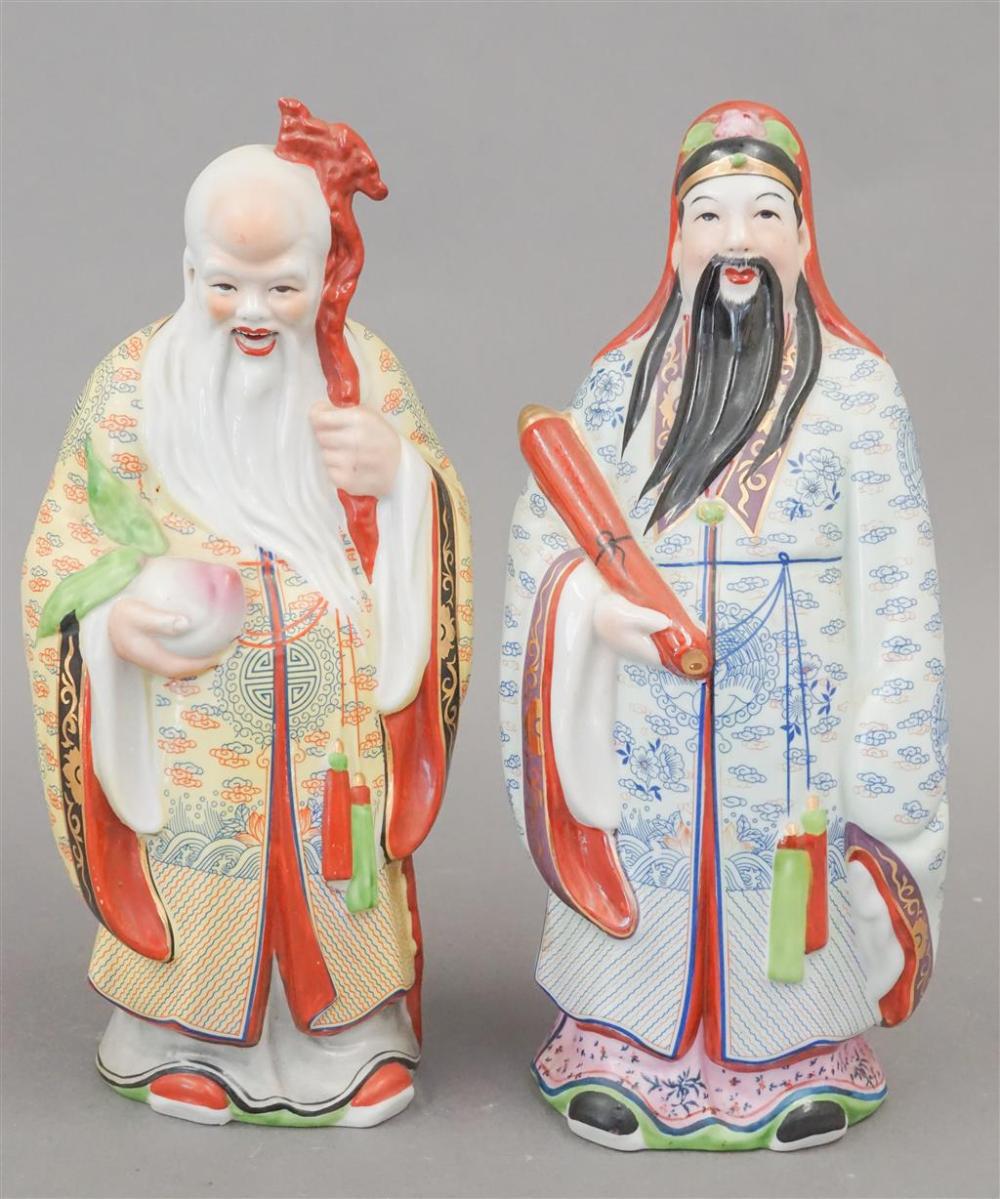 TWO CHINESE PORCELAIN FIGURES OF