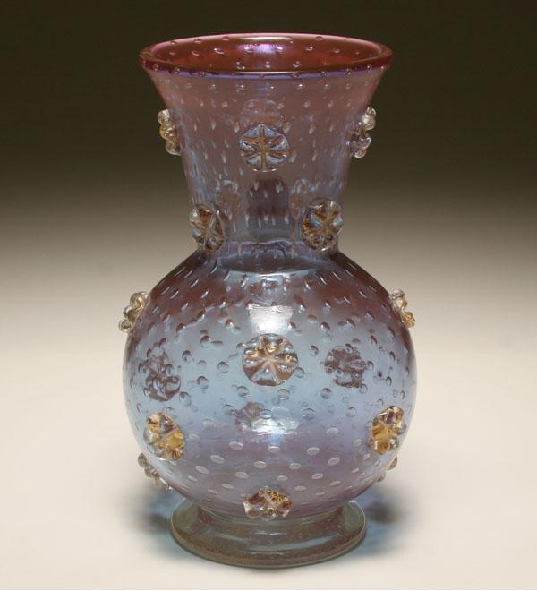 Barovier Stellato art glass vase.