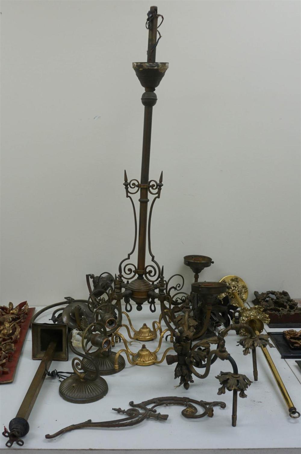 GROUP WITH BRASS AND OTHER METAL