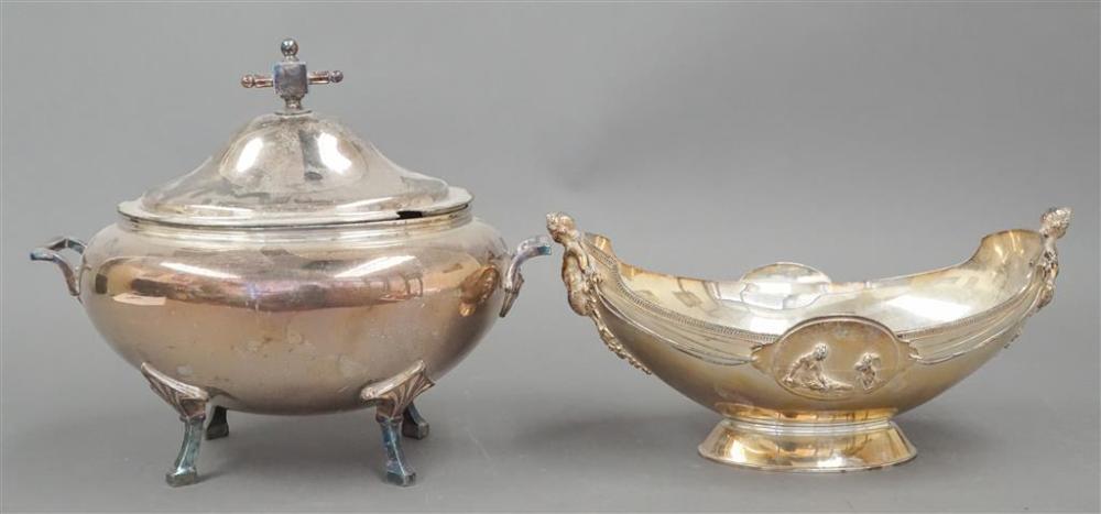 VICTORIAN SILVER PLATE TUREEN AND 32a309